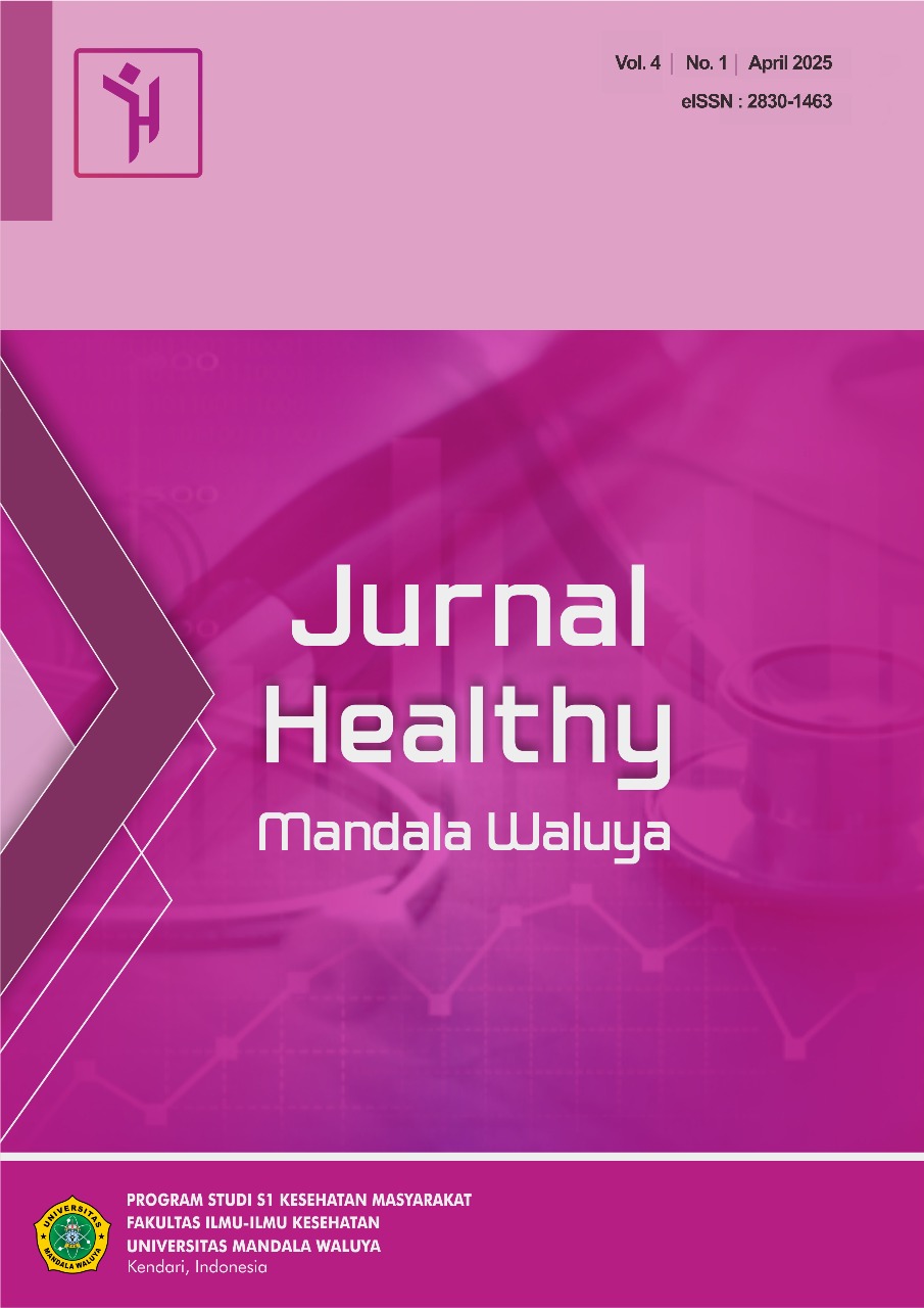 					View Vol. 4 No. 1 (2025): Jurnal Healthy Mandala Waluya
				
