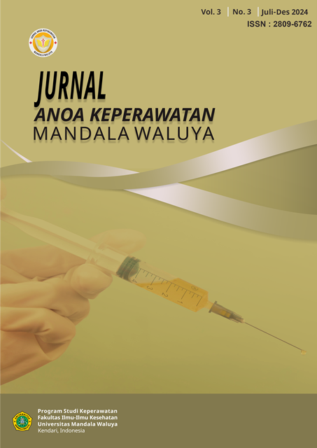 					View Vol. 3 No. 2 (2024): Jurnal Anoa Keperawatan Mandala Waluya
				